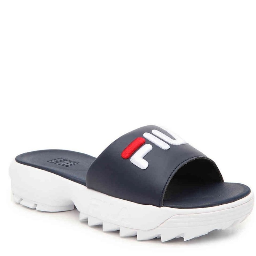 Fila Disruptor Bold Slides Blue NWT - Picture 2 of 6